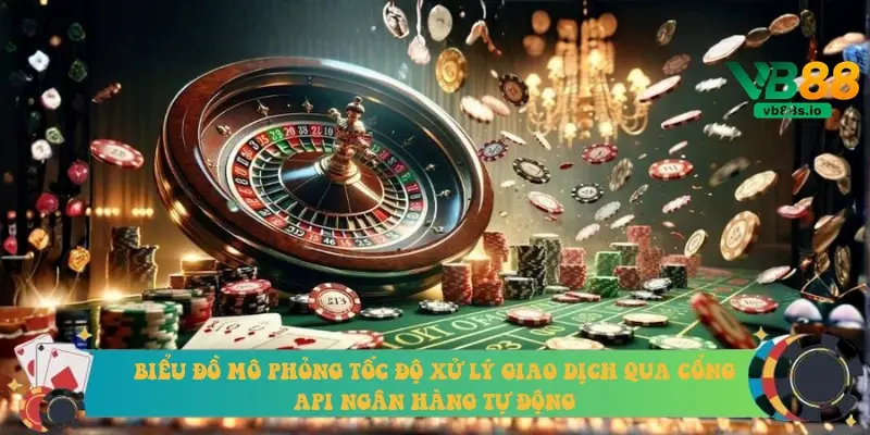 Biểu đồ mô phỏng tốc độ xử lý giao dịch qua cổng API ngân hàng tự động