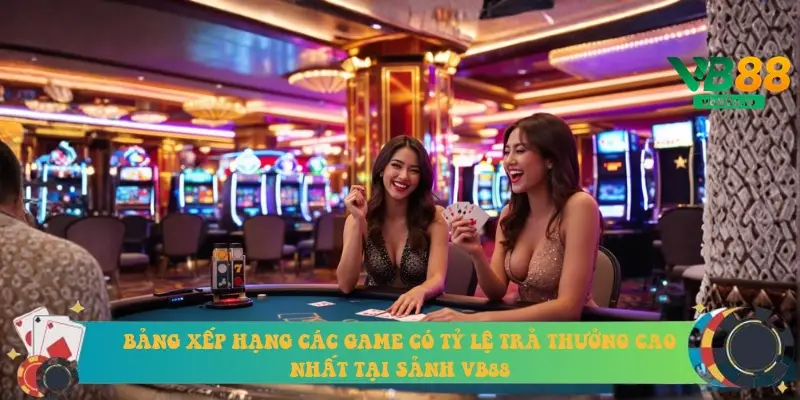 Bảng xếp hạng các game có tỷ lệ trả thưởng cao nhất tại sảnh VB88